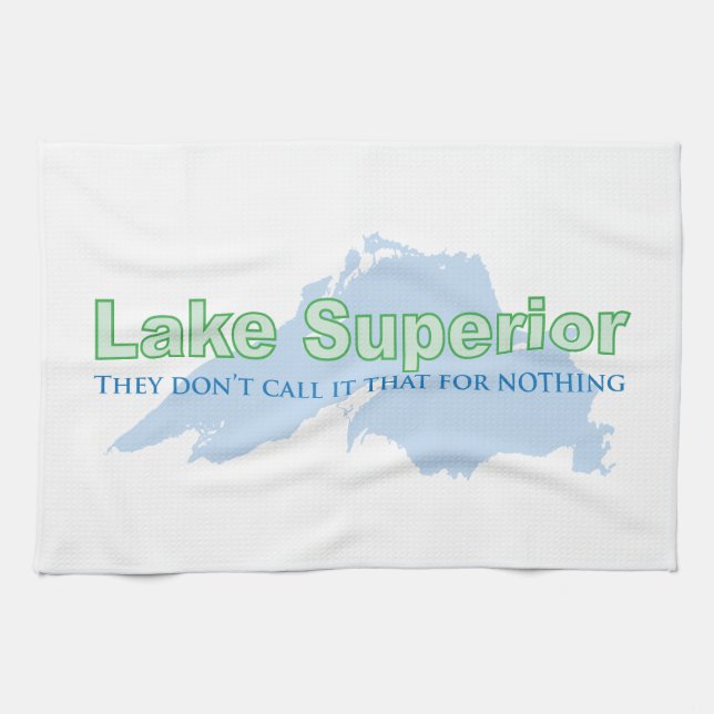 Linge De Cuisine Lake Superior; They don't call it that for nothing (Horizontal)