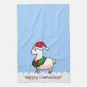 Linge De Cuisine Lama Elf de vacances