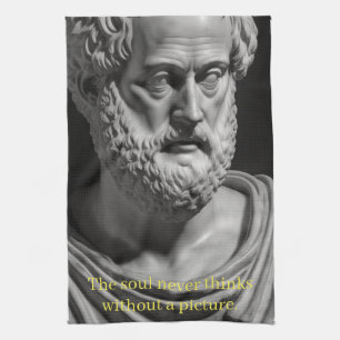 Linge De Cuisine L'âme ne pense jamais sans une image