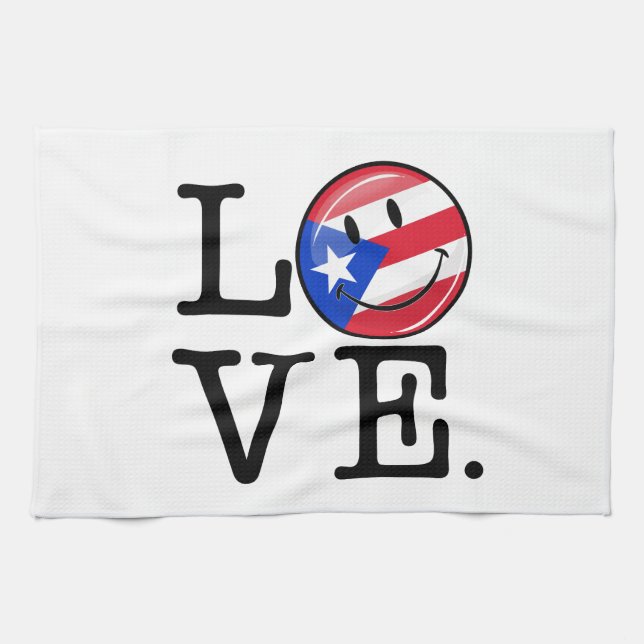 Linge De Cuisine L'Amour De Porto Rico (Horizontal)