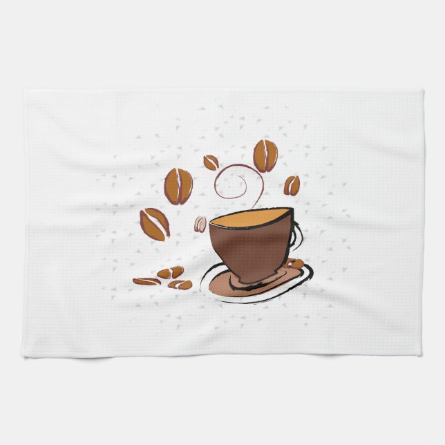 Linge De Cuisine L'amour du café (Horizontal)