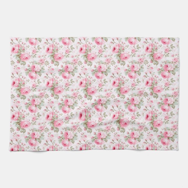 Linge De Cuisine L'Amour Est Comme Un Rose (Horizontal)