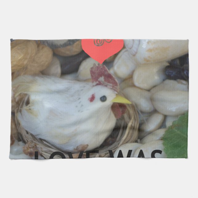 Linge De Cuisine L'amour était dans l'air (Horizontal)