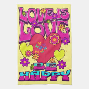 Linge De Cuisine L'AMOUR LGBTQIA+ EST L'AMOUR. Soyez heureux