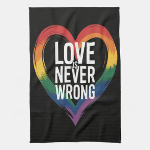 Linge De Cuisine L'amour n'a jamais tort Mois de la fierté LGBT