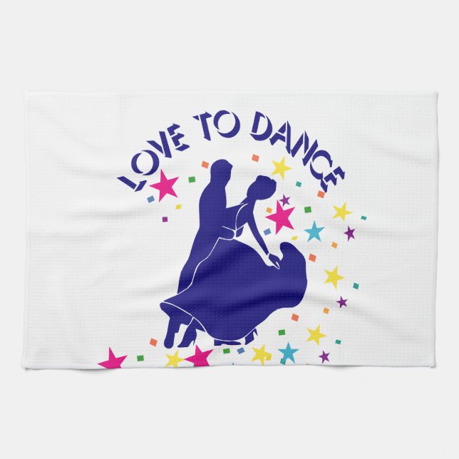 Linge De Cuisine L'amour pour la danse (Horizontal)