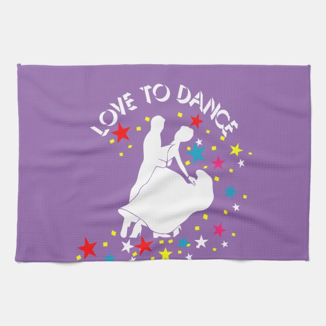 Linge De Cuisine L'amour pour la danse (Horizontal)