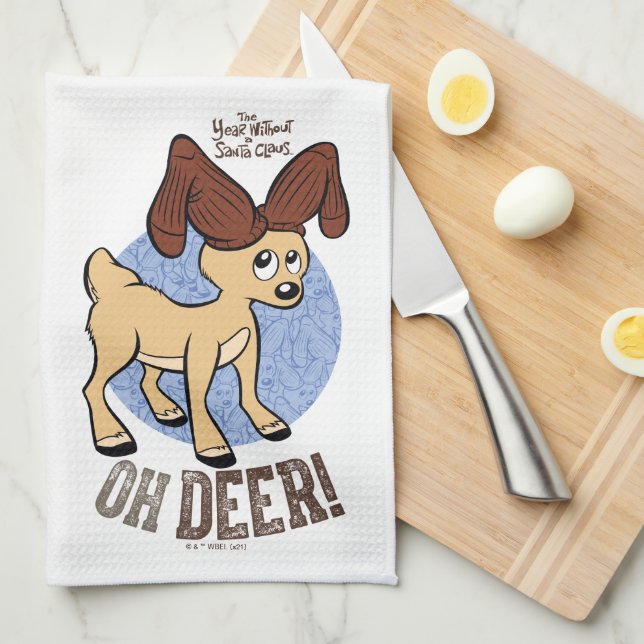 Linge De Cuisine L'ANNÉE SANS SANTA CLAUS™ | Vixen "Oh Deer" (Quart Plié)