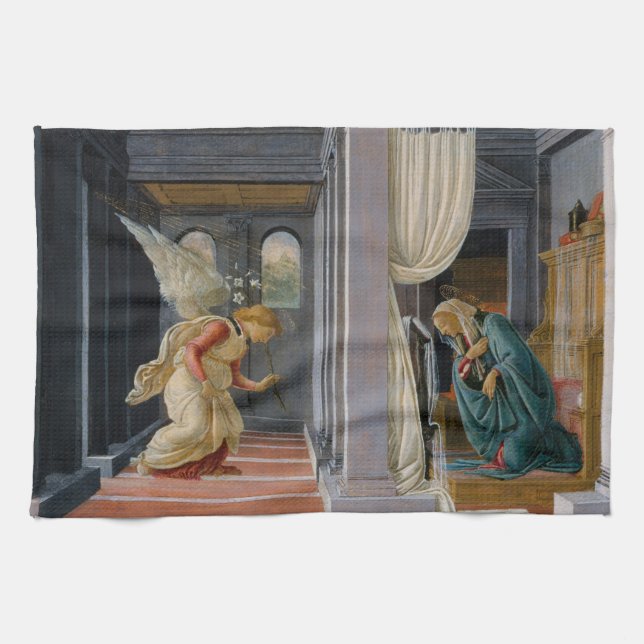 Linge De Cuisine L'Annonciation de Sandro Botticelli (Horizontal)