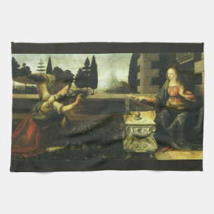 Linge De Cuisine L'Annonciation du Seigneur de Léonard de Vinci