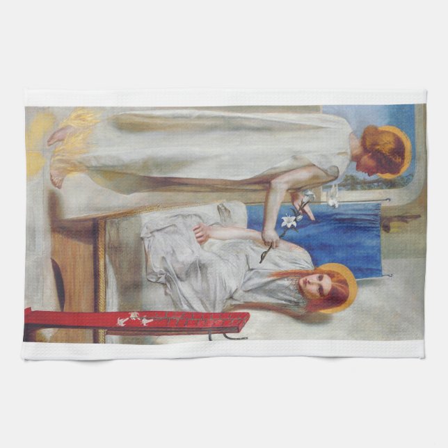 Linge De Cuisine L'Annonciation par Dante Gabriel Rossetti (Horizontal)