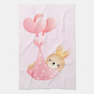 Linge De Cuisine Lapin bébé mignon dans une couverture en forme de