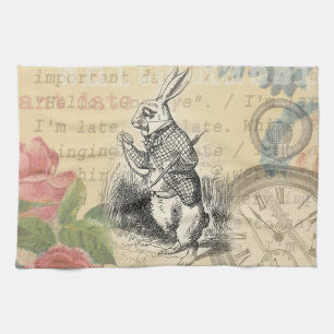 Linge De Cuisine Lapin Blanc Aventures d'Alice au Pays des Merveill