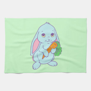Linge De Cuisine Lapin de dessin animé mignon kawaii Carotte