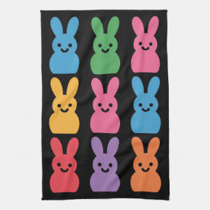 Linge De Cuisine Lapin de Pâques Œufs Carreaux Léopard