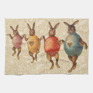 Linge De Cuisine Lapin de Pâques Œufs Dansants
