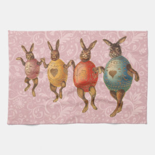 Linge De Cuisine Lapin de Pâques Œufs Dansants