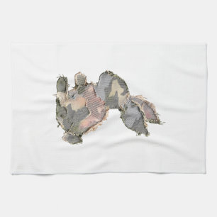 Linge De Cuisine Lapin Drôle Crochet Patchwork Camo Lapin Heureux E