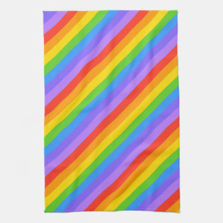 Linge De Cuisine L'arc-en-ciel diagonal barre le modèle