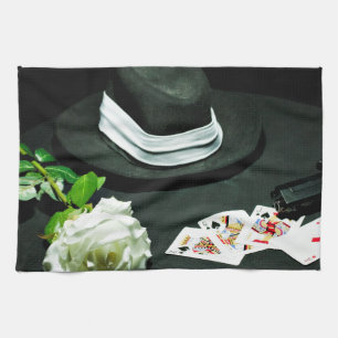 Linge De Cuisine L'arme à feu de bandit de tisonnier s'est levée