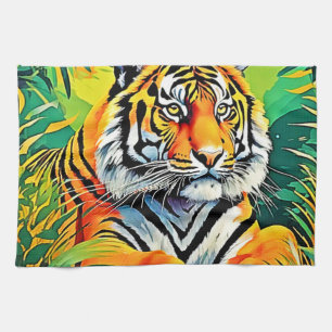 Linge De Cuisine L'art du tigre tropical