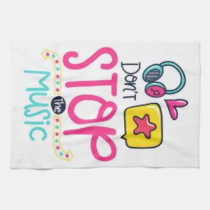 Linge De Cuisine L'Art Musique Ne Cesse Pas La Musique