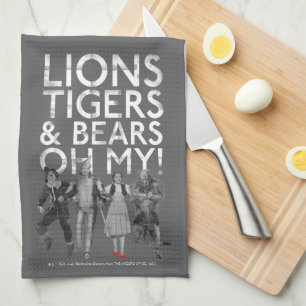 Linge De Cuisine L'Assistant D'Oz™   Lions Tigers & Ours Oh My!