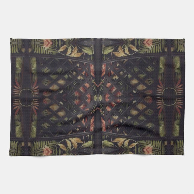 Linge De Cuisine Latticework tropical (Horizontal)