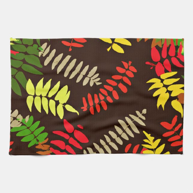 Linge De Cuisine L'automne quitte l'art Motif (Horizontal)