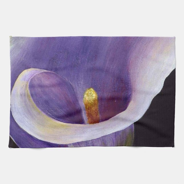 Linge De Cuisine Lavande Calla Lily (Horizontal)