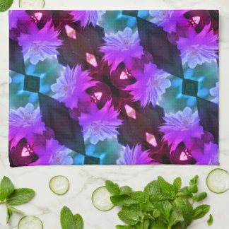 Linge De Cuisine Lavande Clematis Fleur Nichée Dans Trellis