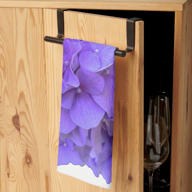 Linge De Cuisine Lavande lilas violet Hydrangeas violet Fleurs (Pliage en tiers)