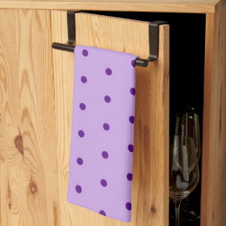 Linge De Cuisine Lavande Luxuriante Violet Taches de Pois Lilas
