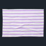 Linge De Cuisine Lavande triée<br><div class="desc">Pastel rayures violettes et blanches</div>