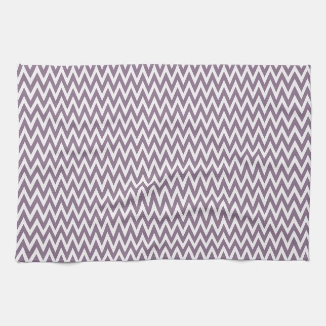 Linge De Cuisine Lavender Elegant Chevron Design (Horizontal)
