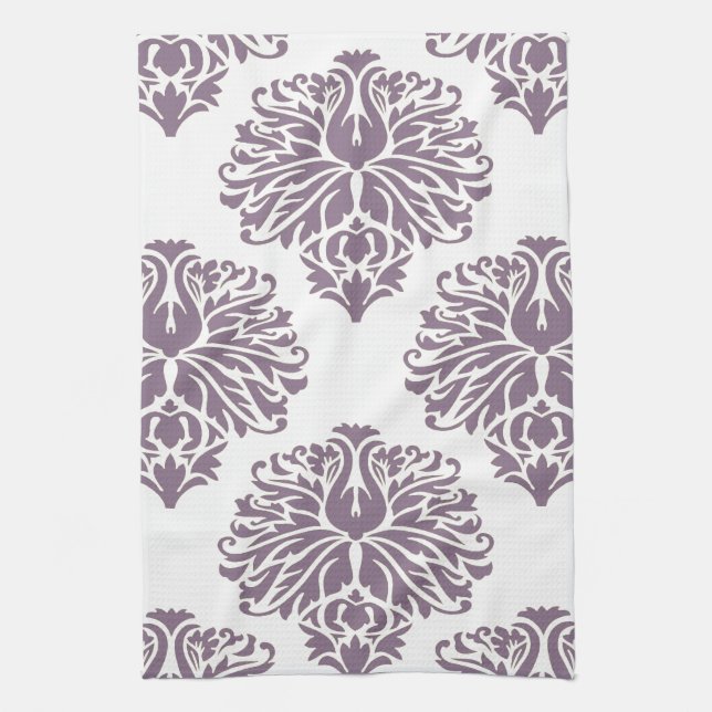 Linge De Cuisine Lavender Elegant Damask (Vertical)