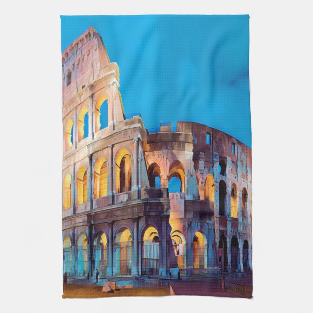 Linge De Cuisine ldp COLOSSEUM Rome - par nuit (Vertical)