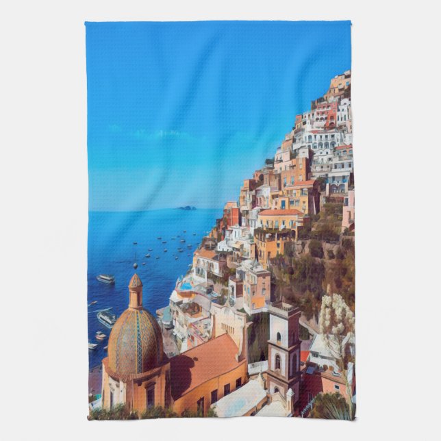 Linge De Cuisine ldp POSITANO - Côte d'Amalfi - Panorama (Vertical)