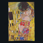 Linge De Cuisine Le baiser de Gustav Klimt, Art Nouveau Vintage<br><div class="desc">Le tableau ultime de l'amour, un beau design pour célébrer la Saint Valentin avec! The Kiss (détail) (1907-1908) de Gustav Klimt est un symbole de l'époque victorienne vintage de l'amour d'art et de la peinture romantique mettant en scène un couple romantique dans différentes nuances d'or, motifs et symboles, partageant un...</div>