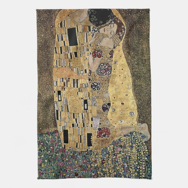 Linge De Cuisine Le baiser de Gustav Klimt (vers 1908) (Vertical)