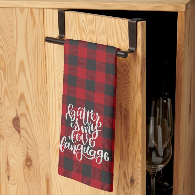 Linge De Cuisine Le beurre est mon langage de l'amour  (Pliage en tiers)