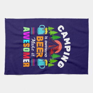 Linge De Cuisine Le camping est une bière géniale Makeit Awesomer-6