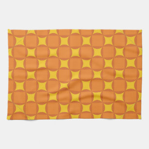 Linge De Cuisine Le cercle de style des années 70 Orange