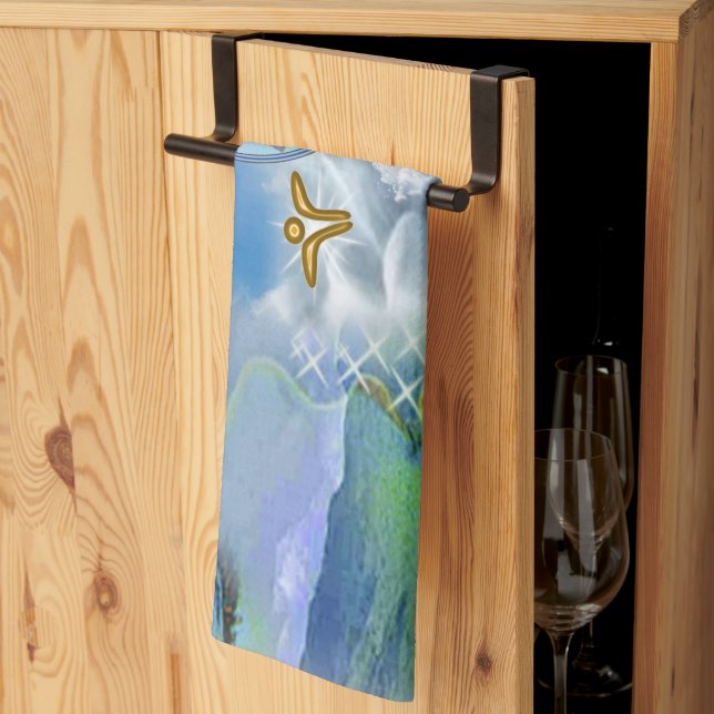 Linge De Cuisine Le Chakra Throat - Les rêves des symboles (Pliage en tiers)