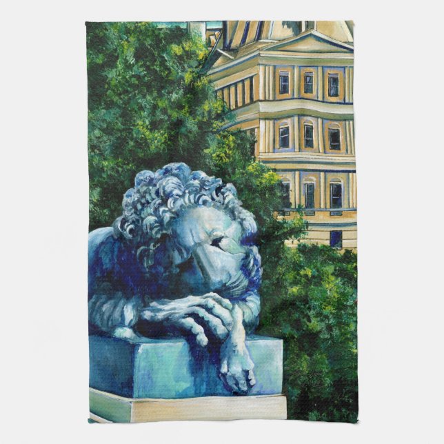 Linge De Cuisine Le Chat qui mange le canari (Vertical)