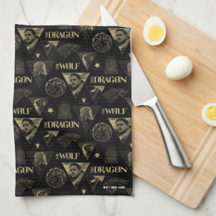 Linge De Cuisine Le Dragon et le Wolf Daenerys & Jon Motif