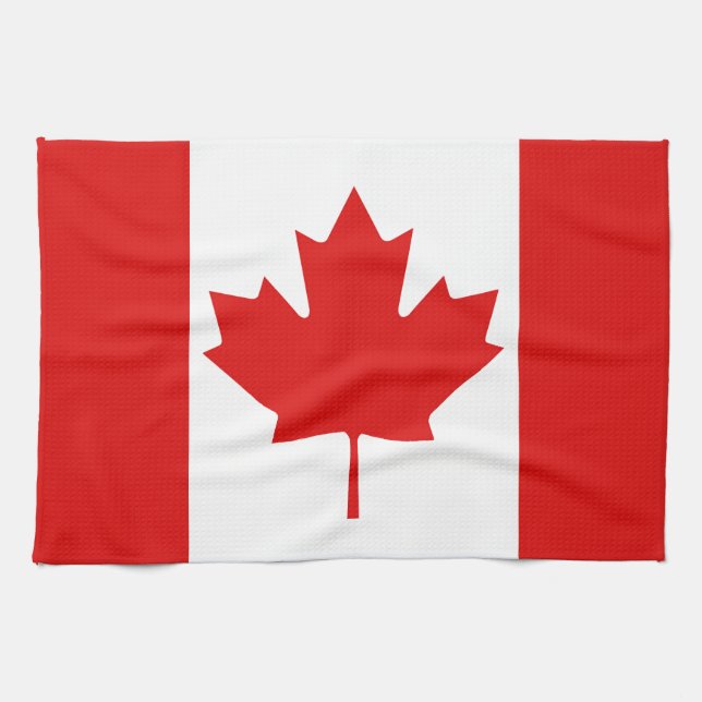 Linge De Cuisine Le drapeau de la Feuille d'érable du Canada (Horizontal)