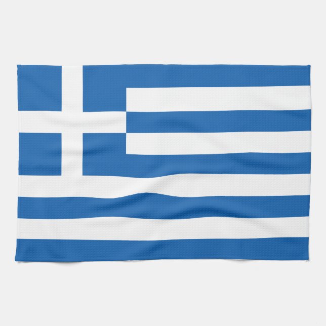 Linge De Cuisine Le drapeau de la Grèce (Horizontal)