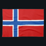 Linge De Cuisine Le drapeau de la Norvège<br><div class="desc">Le drapeau de la Norvège est fait d'une croix bleue sur un arrière - plan rouge. C'est un grand cadeau pour ceux qui aiment la Norvège ou ont un héritage norvégien. Cette conception est également disponible sur beaucoup d'autres produits pour que vous choisissiez de.</div>