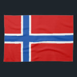 Linge De Cuisine Le drapeau de la Norvège<br><div class="desc">Le drapeau de la Norvège est fait d'une croix bleue sur un arrière - plan rouge. C'est un grand cadeau pour ceux qui aiment la Norvège ou ont un héritage norvégien. Cette conception est également disponible sur beaucoup d'autres produits pour que vous choisissiez de.</div>